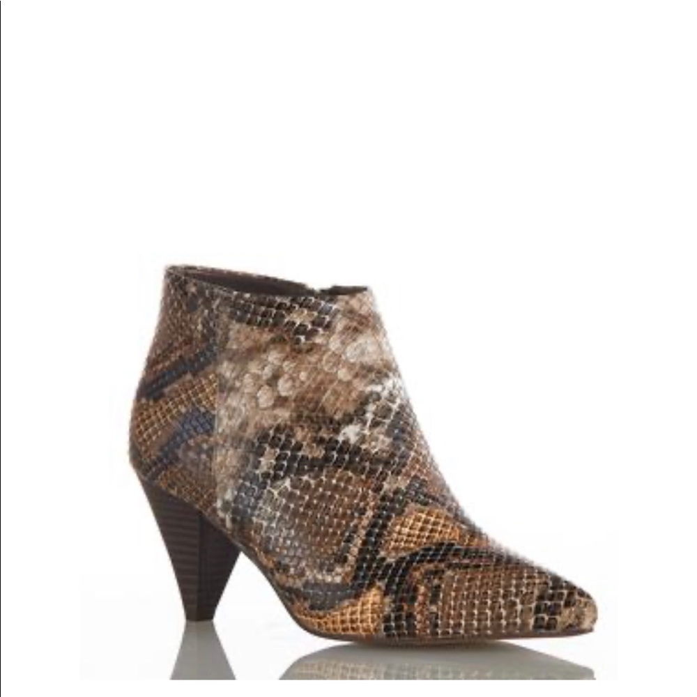 Wide Width Snake Cone Heel Booties